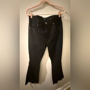 GREAT CONDITION - 7 For All Mankind Black Flare Denim